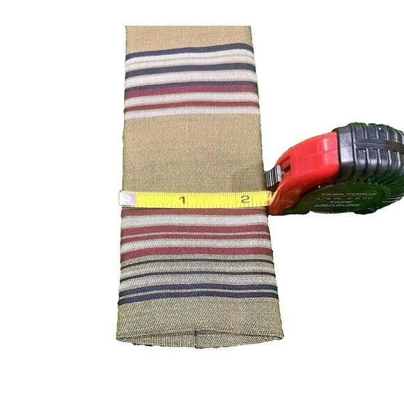 Sterling's Store For Men Vintage Wool Blend Striped Square Tie Retro 52 X 2 1/2 - Picture 4 of 9